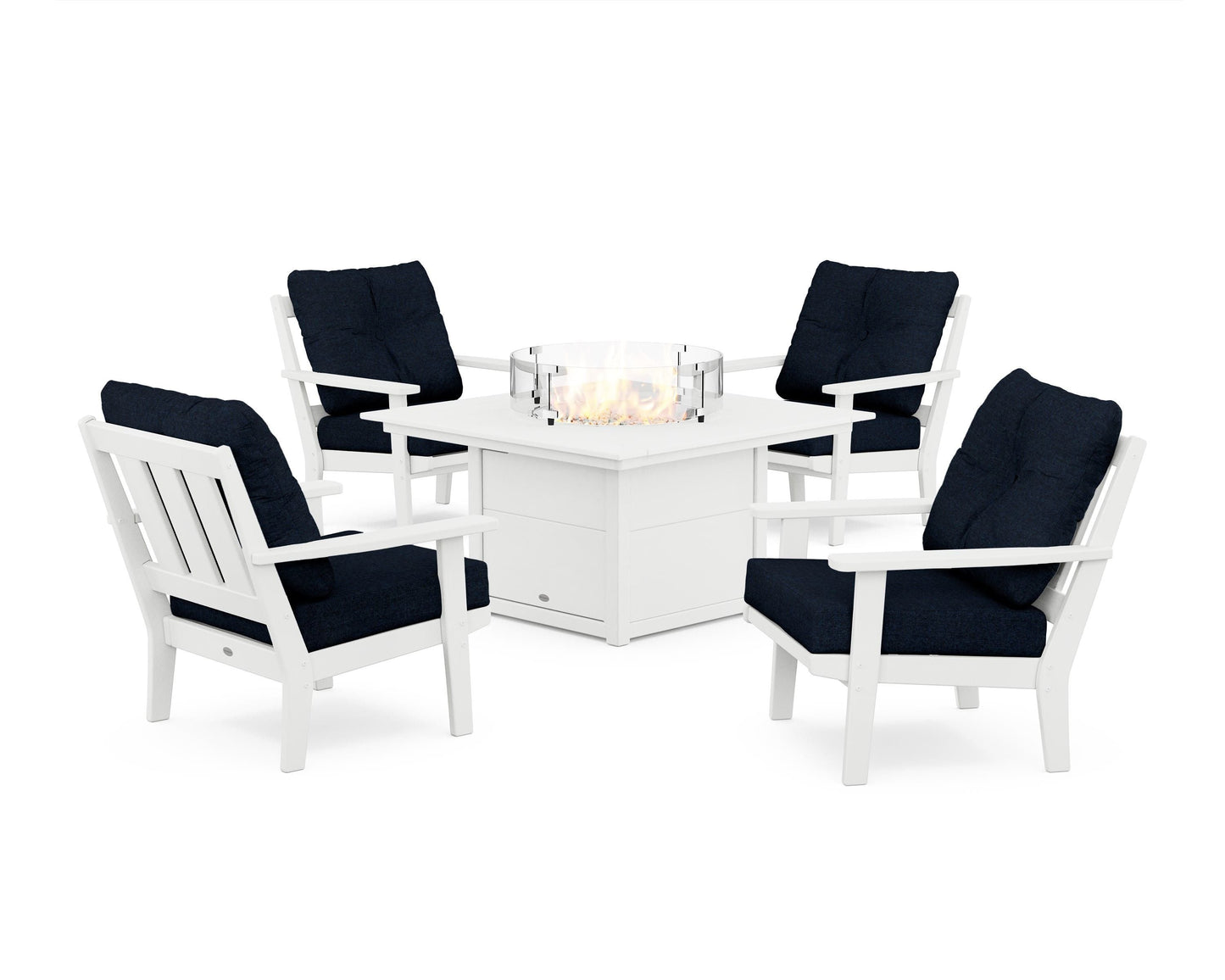 Oxford 5-Piece Deep Seating Set with Fire Pit Table