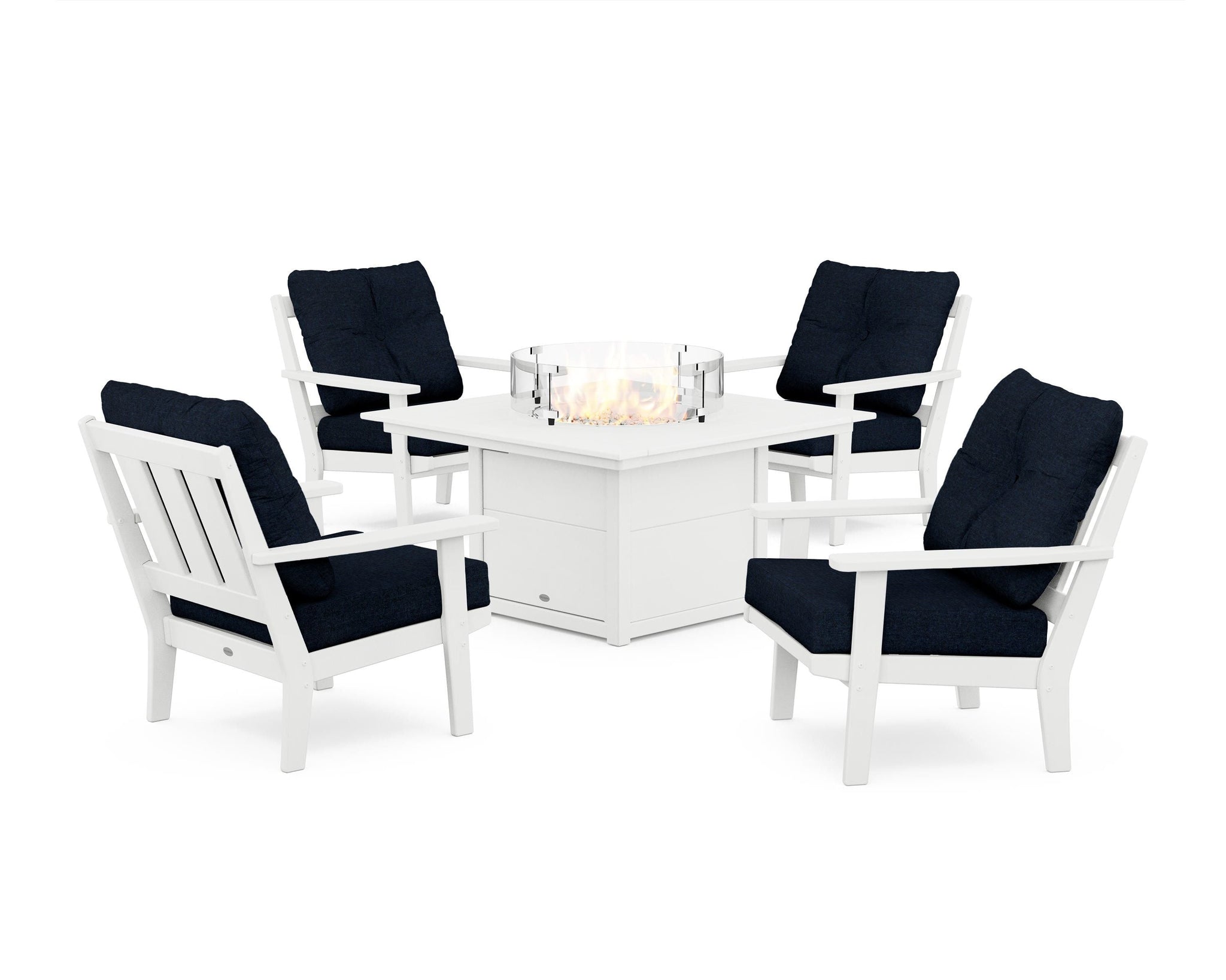 Oxford 5-Piece Deep Seating Set with Fire Pit Table