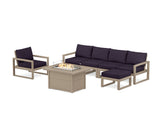 EDGE Sectional Lounge and Fire Pit Set