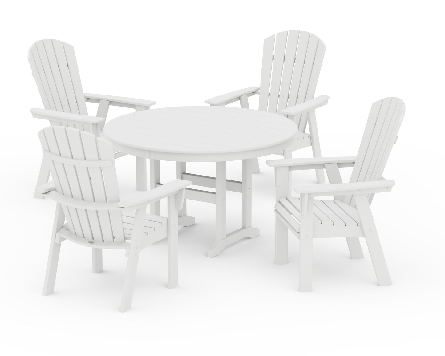 Nautical Adirondack 5-Piece Round Farmhouse Dining Set
