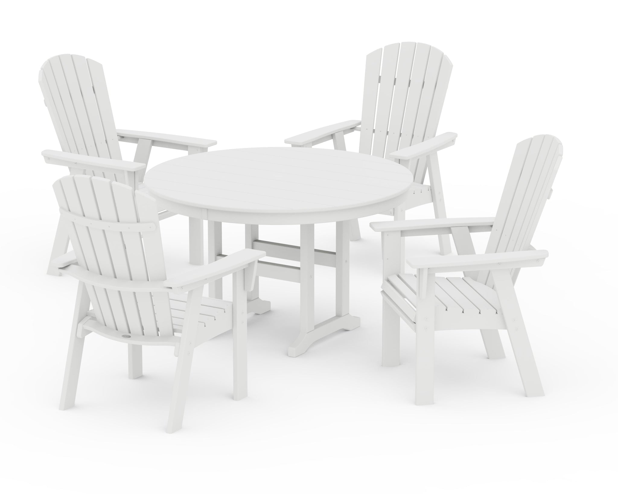 Nautical Adirondack 5-Piece Round Farmhouse Dining Set