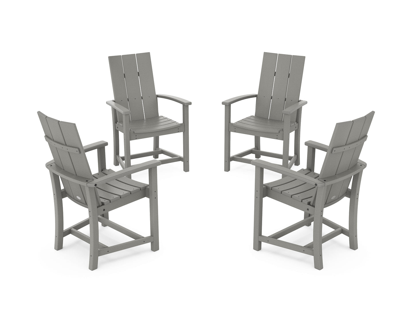 Modern 4-Piece Upright Adirondack Conversation Set