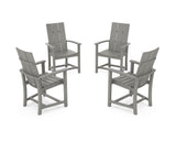 Modern 4-Piece Upright Adirondack Conversation Set
