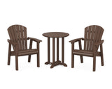 Seashell 3-Piece Round Farmhouse Bistro Dining Set