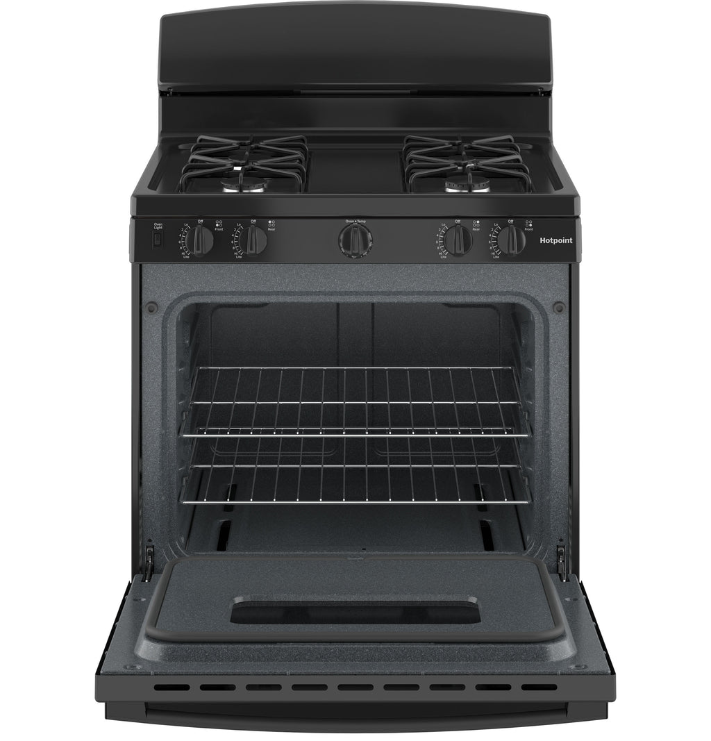 Hotpoint® 30" Free-Standing Front Control Gas Range