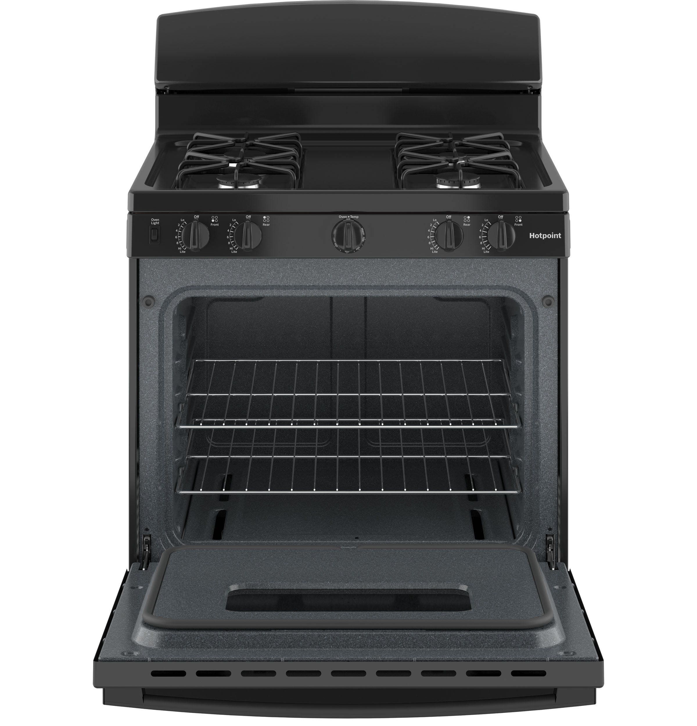 Hotpoint® 30" Free-Standing Front Control Gas Range