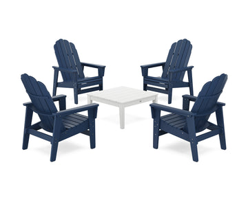5-Piece Vineyard Grand Upright Adirondack Chair Conversation Group