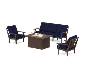 Prairie Deep Seating Fire Pit Table Set