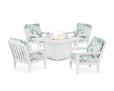 Cottage 5-Piece Deep Seating Set with Fire Pit Table