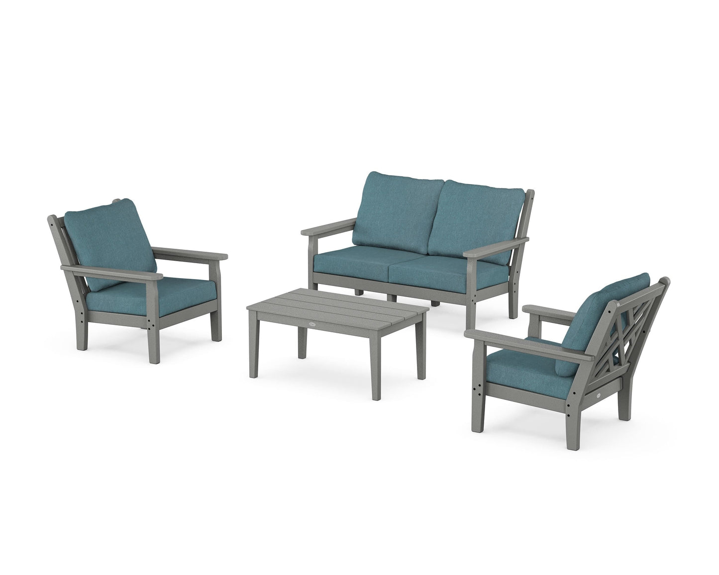 Chippendale 4-Piece Deep Seating Set with Loveseat