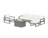 EDGE Sectional Lounge and Fire Pit Set