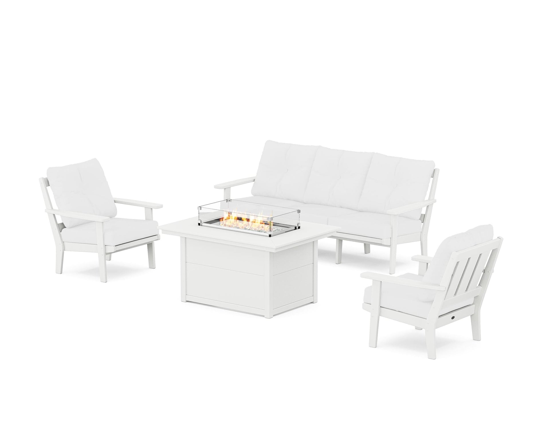 Oxford Deep Seating Fire Pit Table Set