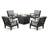 Wovendale 5-Piece Deep Seating Set with Fire Pit Table