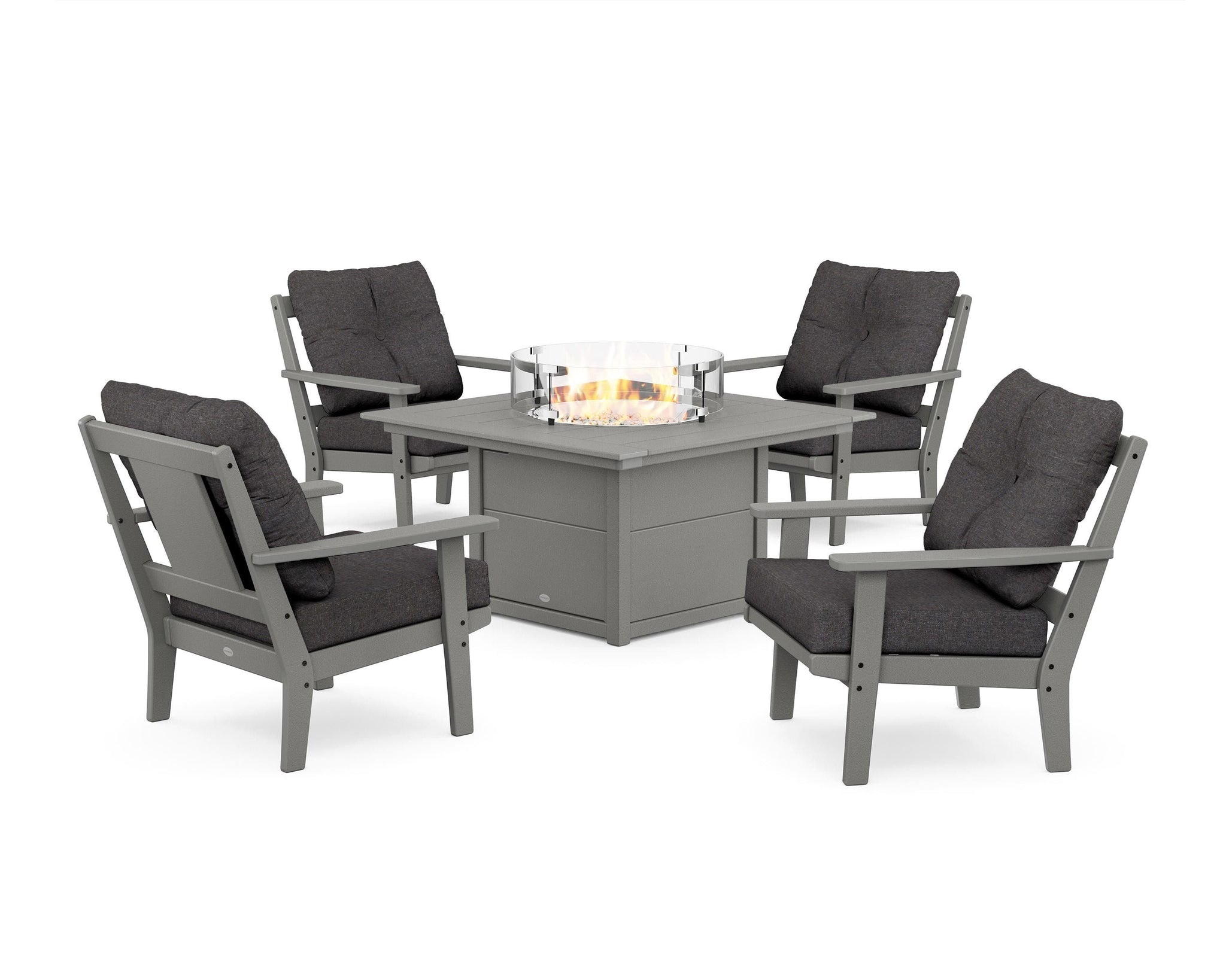 Prairie 5-Piece Deep Seating Set with Fire Pit Table
