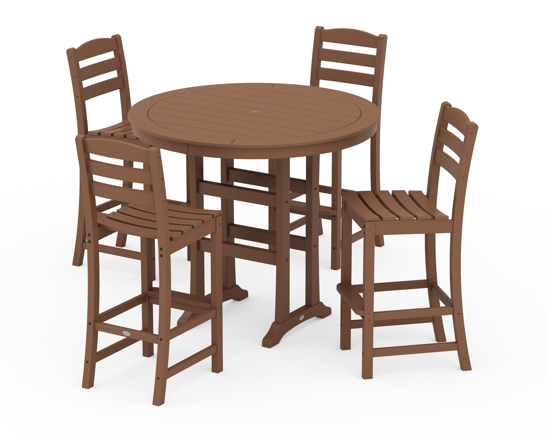 La Casa Café 5-Piece Side Chair Bar Dining Set