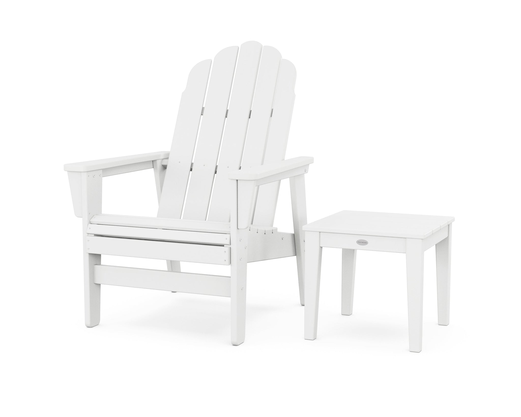 Vineyard Grand Upright Adirondack Chair with Side Table