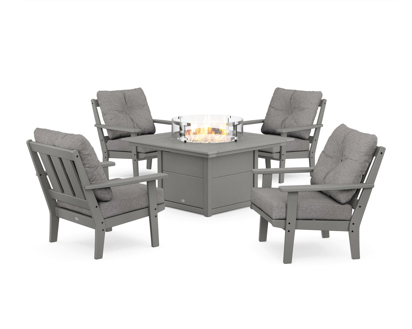 Oxford 5-Piece Deep Seating Set with Fire Pit Table