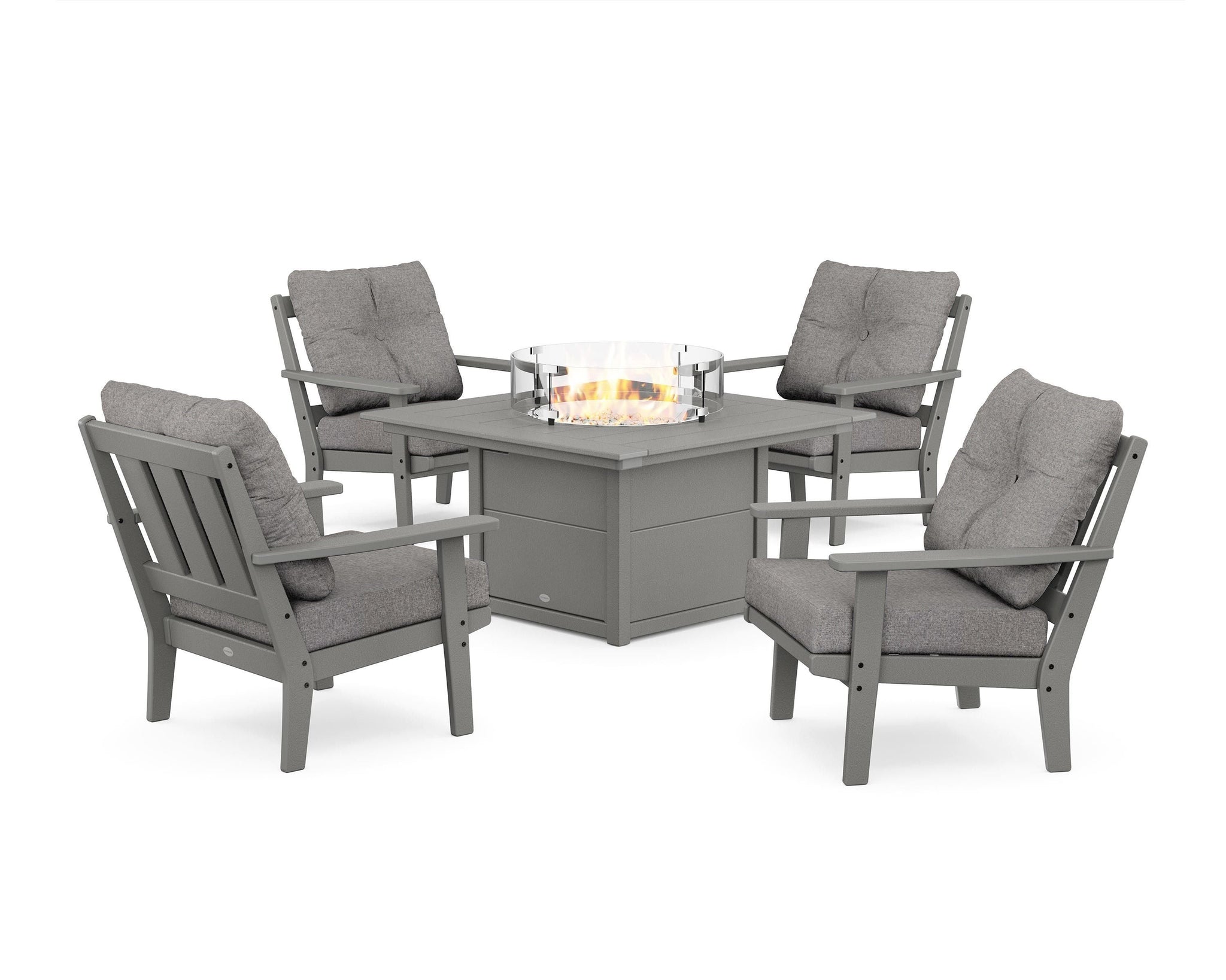 Oxford 5-Piece Deep Seating Set with Fire Pit Table