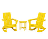 Modern 3-Piece Adirondack Rocking Chair Set