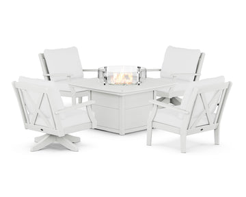 Braxton 5-Piece Deep Seating Set with Fire Table