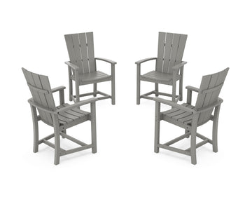Quattro 4-Piece Upright Adirondack Conversation Set