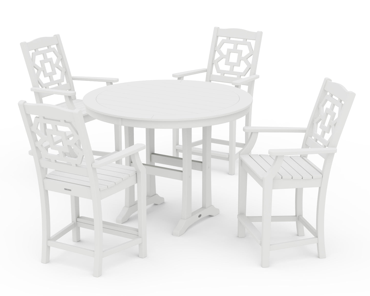 Chinoiserie 5-Piece Round Counter Set
