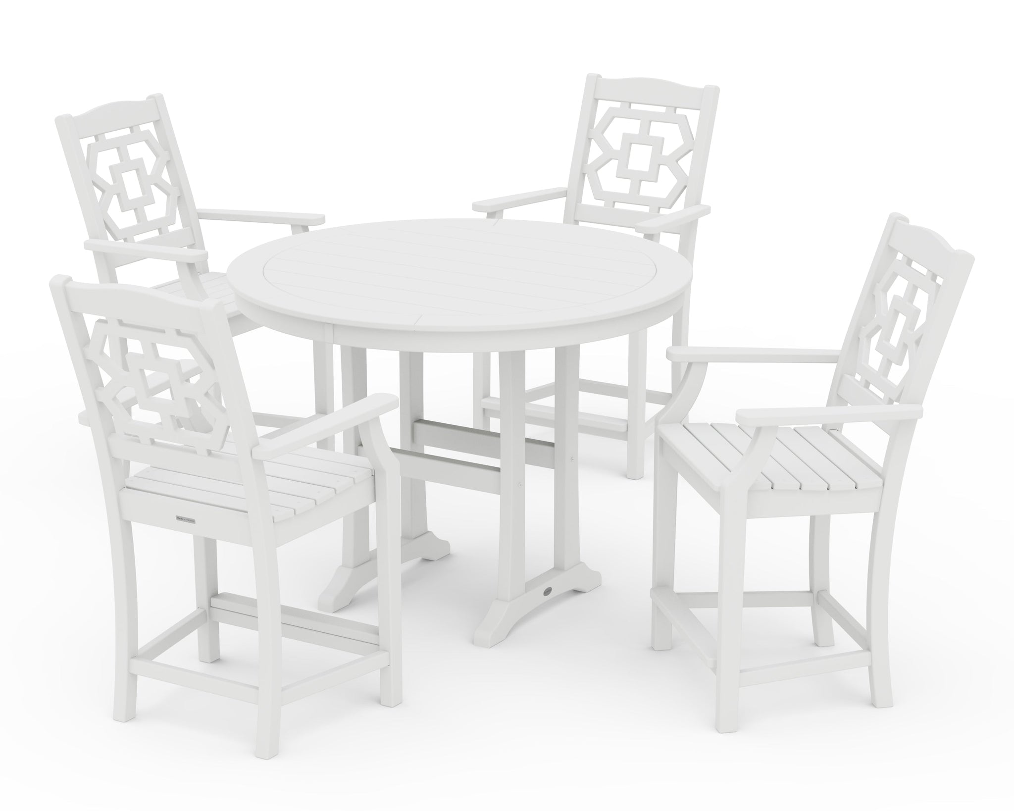 Chinoiserie 5-Piece Round Counter Set