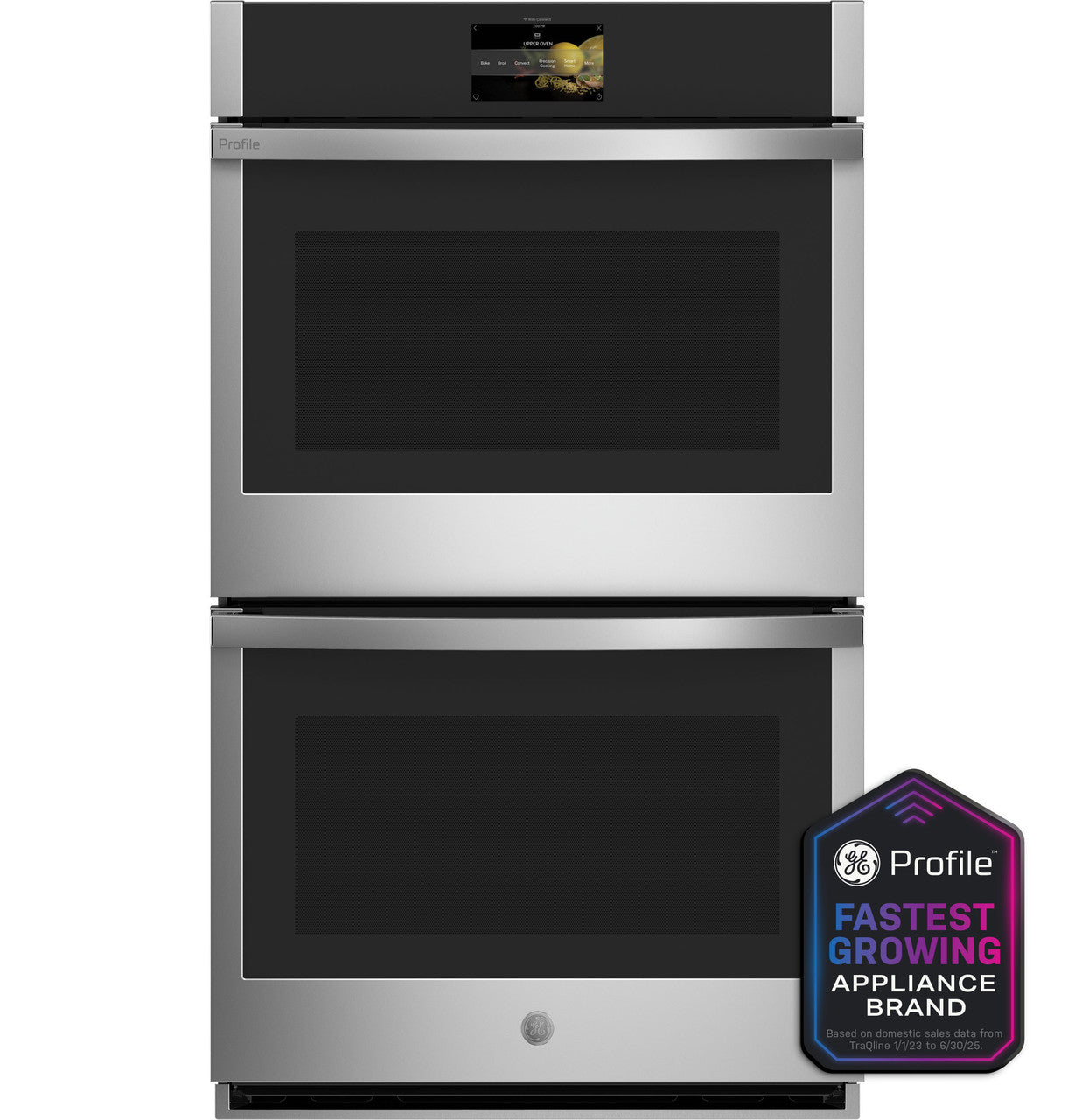 GE Profile™ 30" Smart Built-In Convection Double Wall Oven with No Preheat Air Fry and Precision Cooking