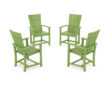 Quattro 4-Piece Upright Adirondack Conversation Set
