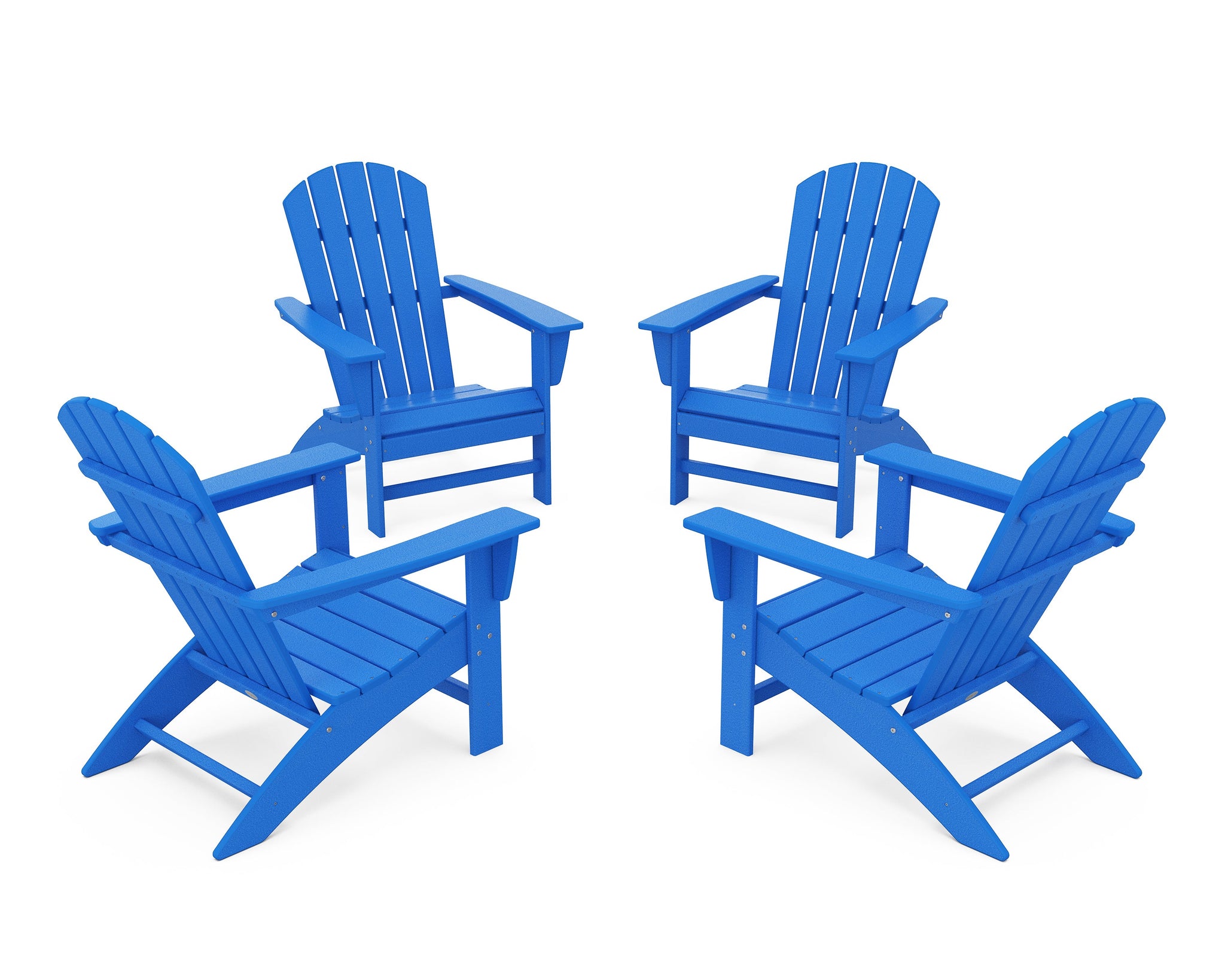 Nautical 4-Piece Adirondack Conversation Set