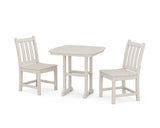 Traditional Garden Side Chair 3-Piece Dining Set