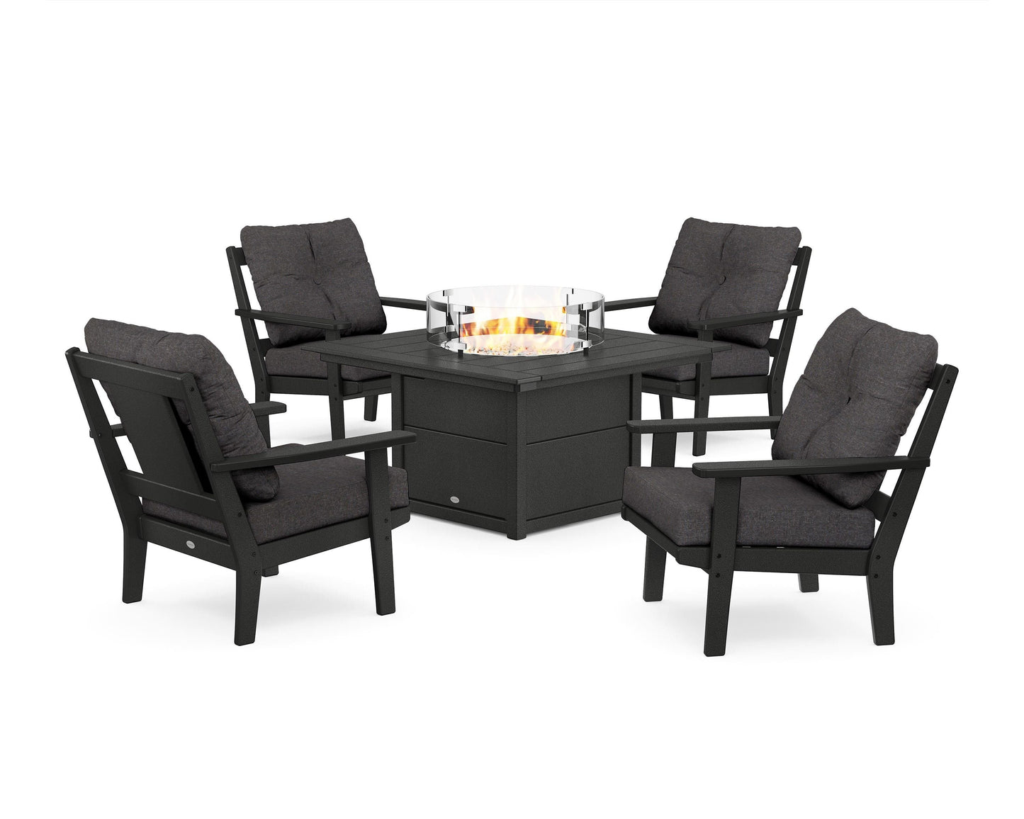 Prairie 5-Piece Deep Seating Set with Fire Pit Table