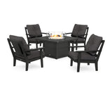 Prairie 5-Piece Deep Seating Set with Fire Pit Table