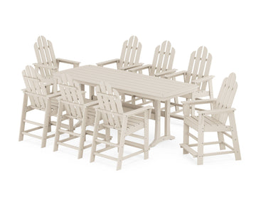 Long Island 9-Piece Counter Set with Trestle Legs
