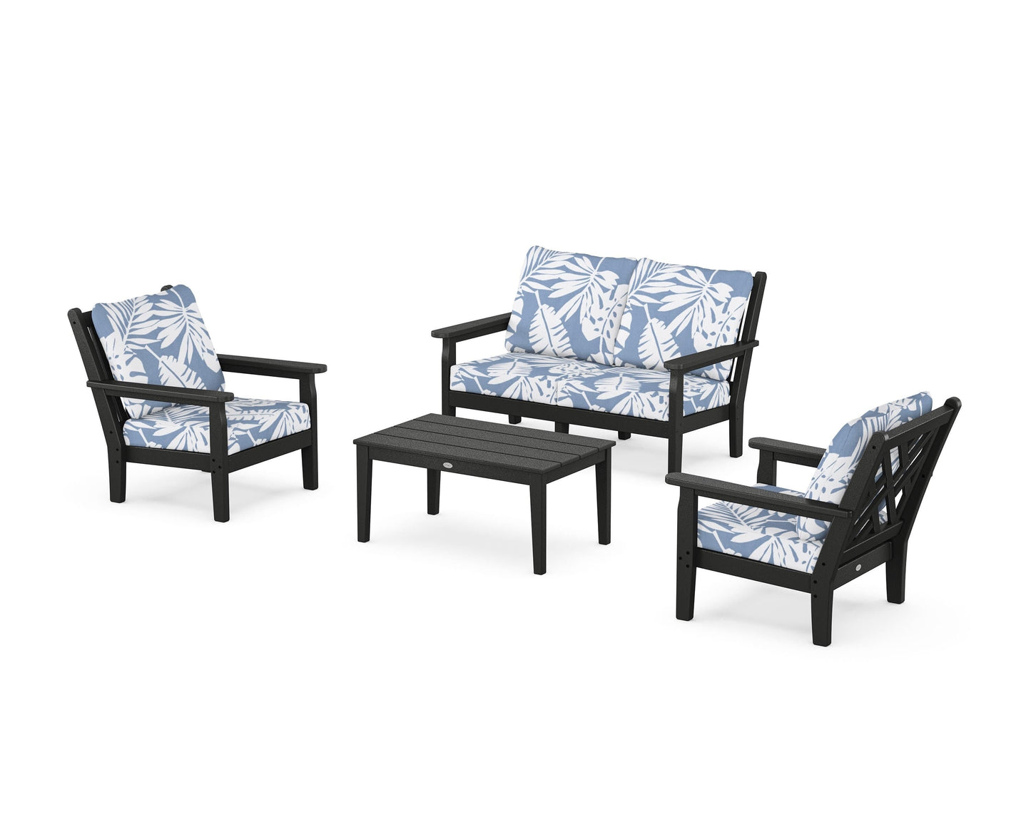 Chippendale 4-Piece Deep Seating Set with Loveseat