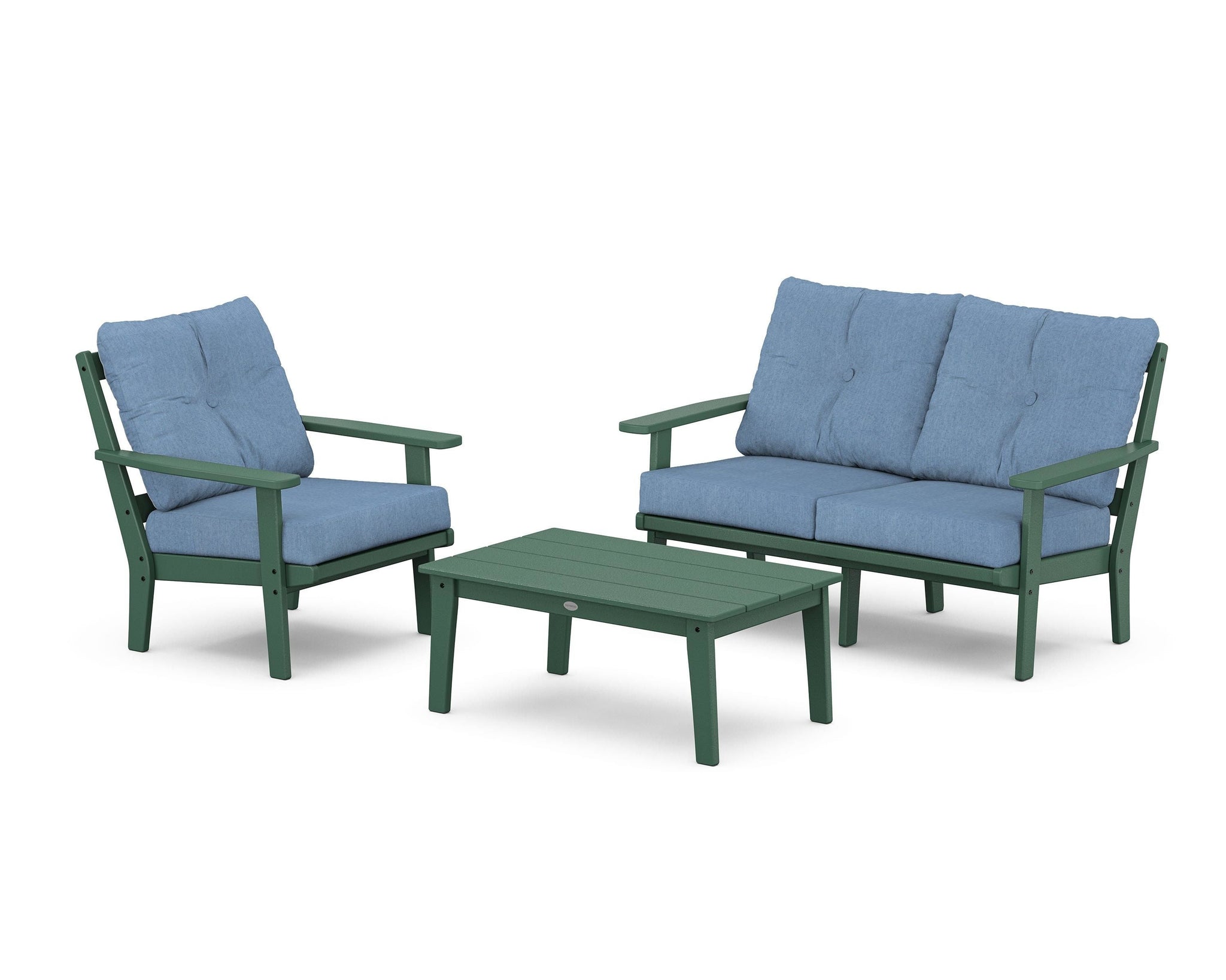Prairie 3-Piece Deep Seating Set with Loveseat