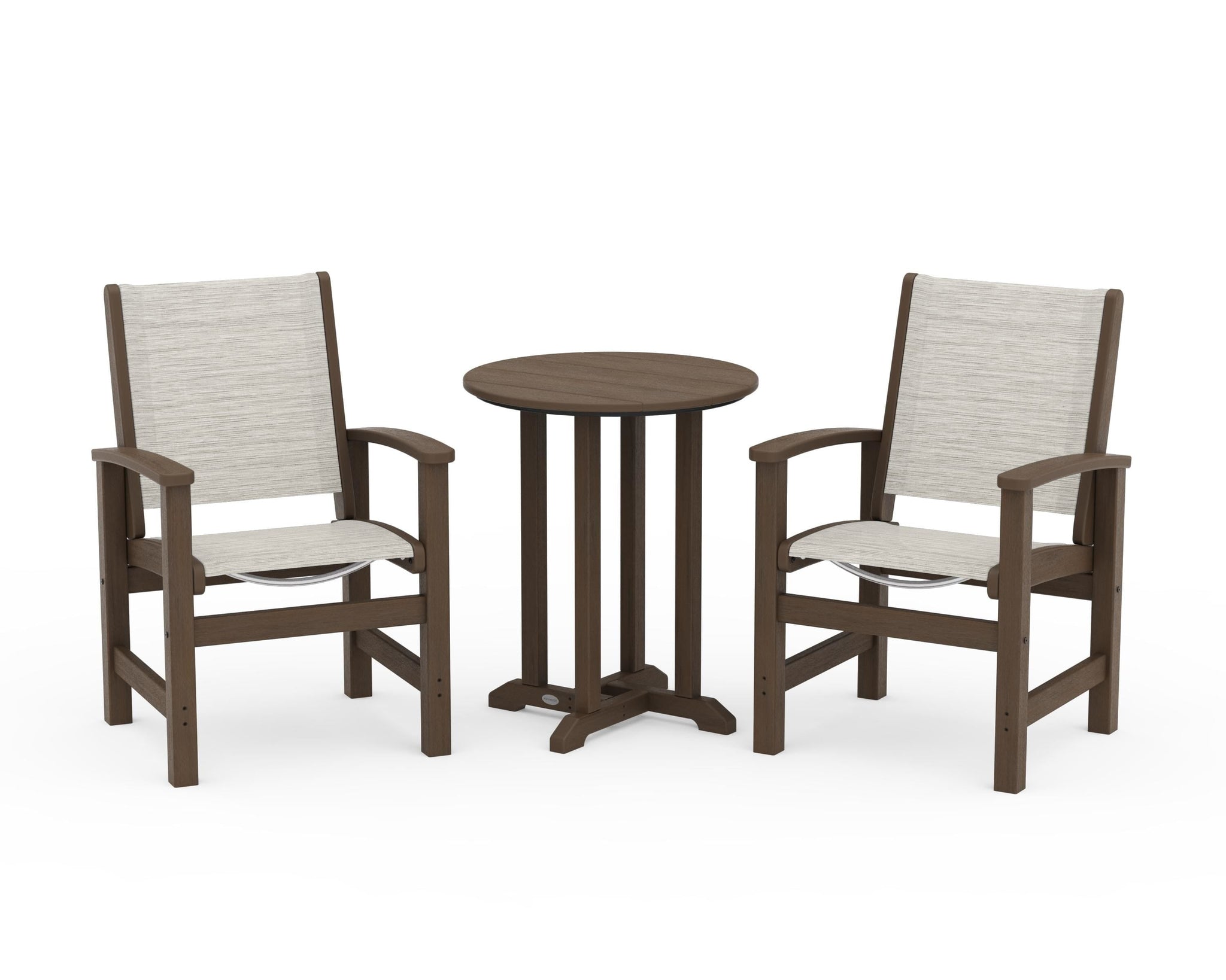 Coastal 3-Piece Round Bistro Dining Set