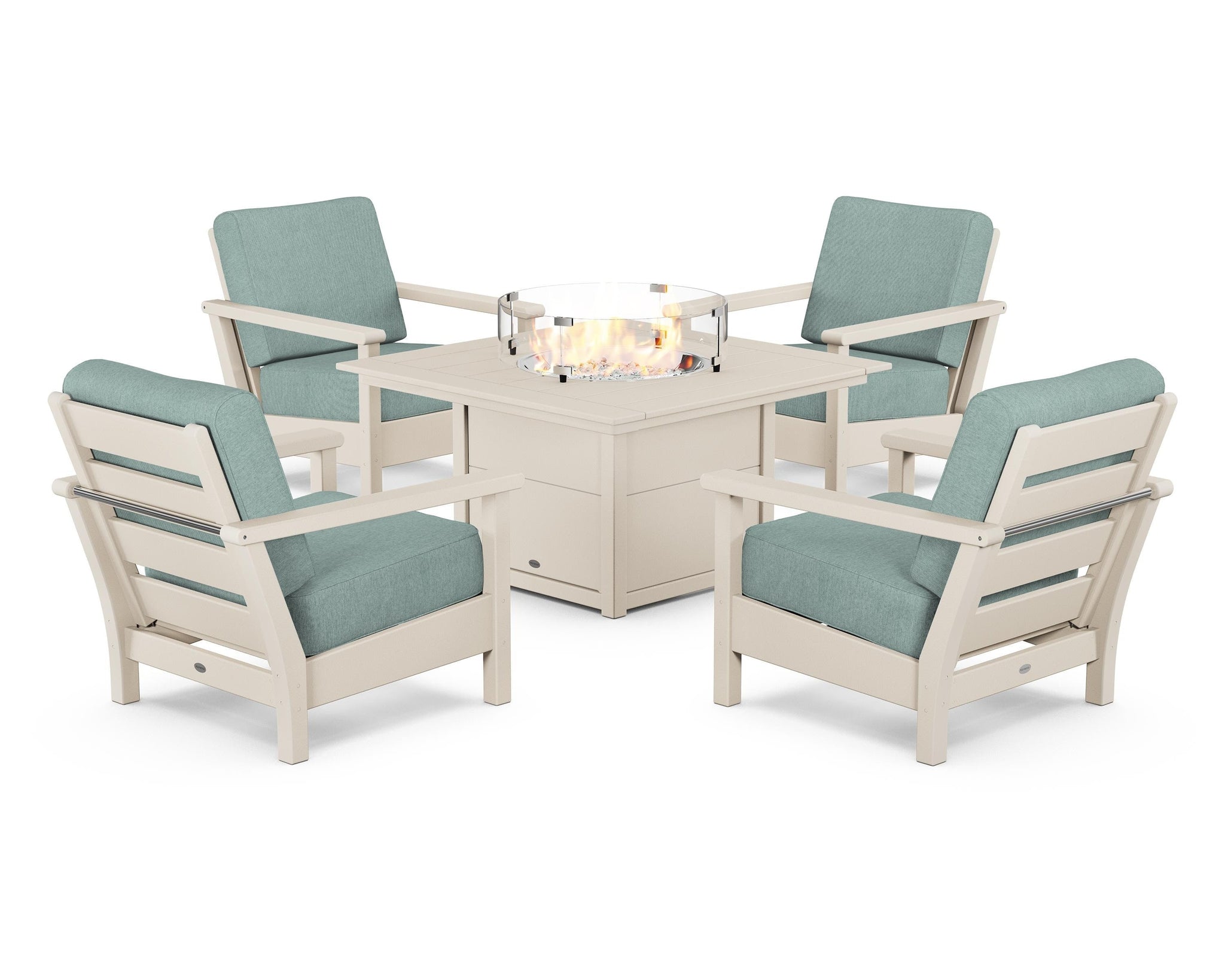 Harbour 5-Piece Conversation Set with Fire Pit Table