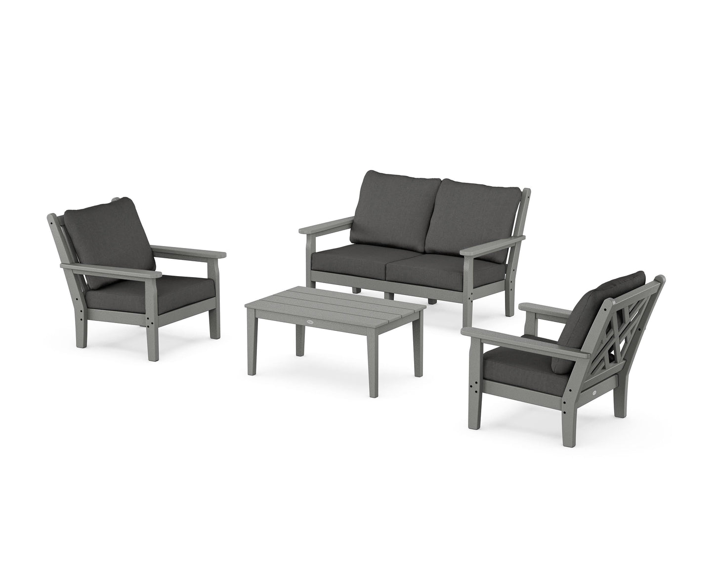 Chippendale 4-Piece Deep Seating Set with Loveseat