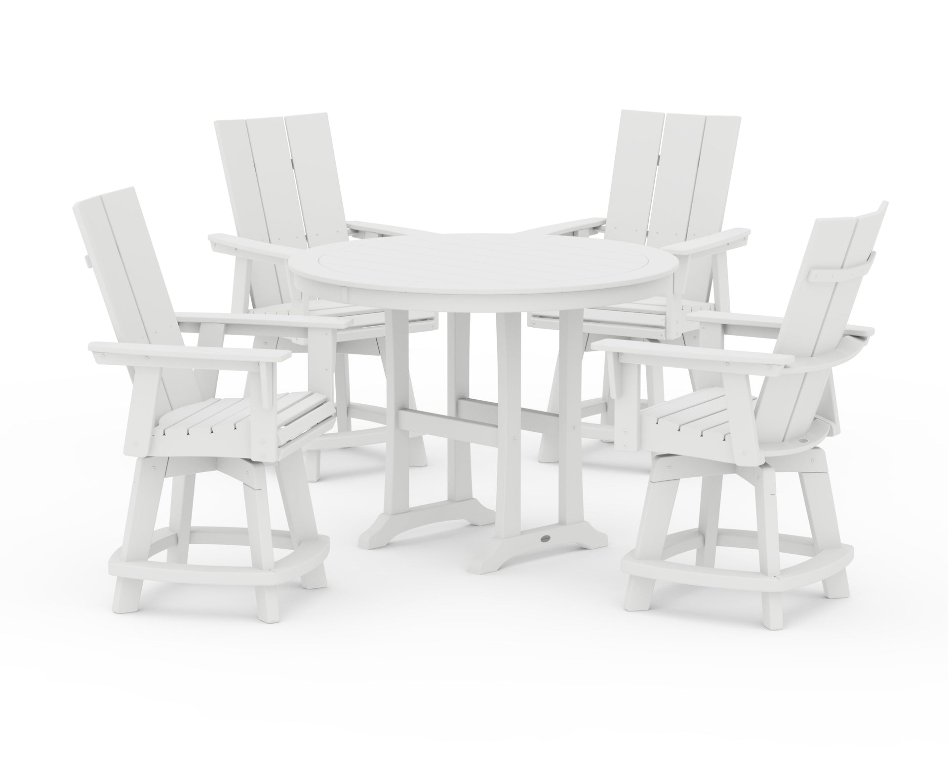 5-Piece Modern Swivel Counter Set