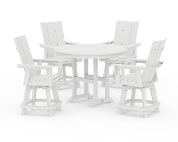 5-Piece Modern Swivel Counter Set