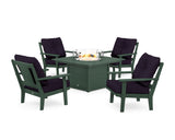 Prairie 5-Piece Deep Seating Set with Fire Pit Table
