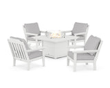 Cottage 5-Piece Deep Seating Set with Fire Pit Table