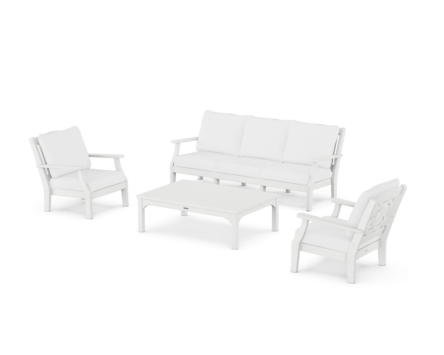 Chinoiserie 4-Piece Deep Seating Set with Sofa