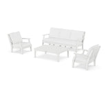 Chinoiserie 4-Piece Deep Seating Set with Sofa
