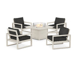 EDGE Sectional 5-Piece Deep Seating Set with Fire Pit Table