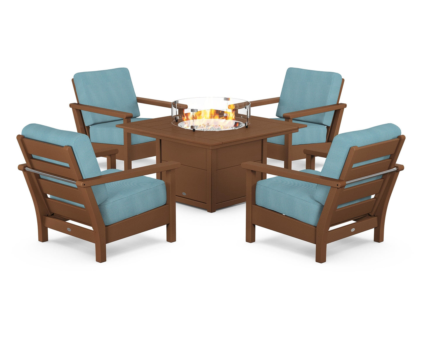 Harbour 5-Piece Conversation Set with Fire Pit Table