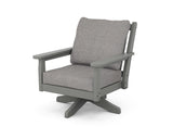 Chippendale Deep Seating Swivel Chair