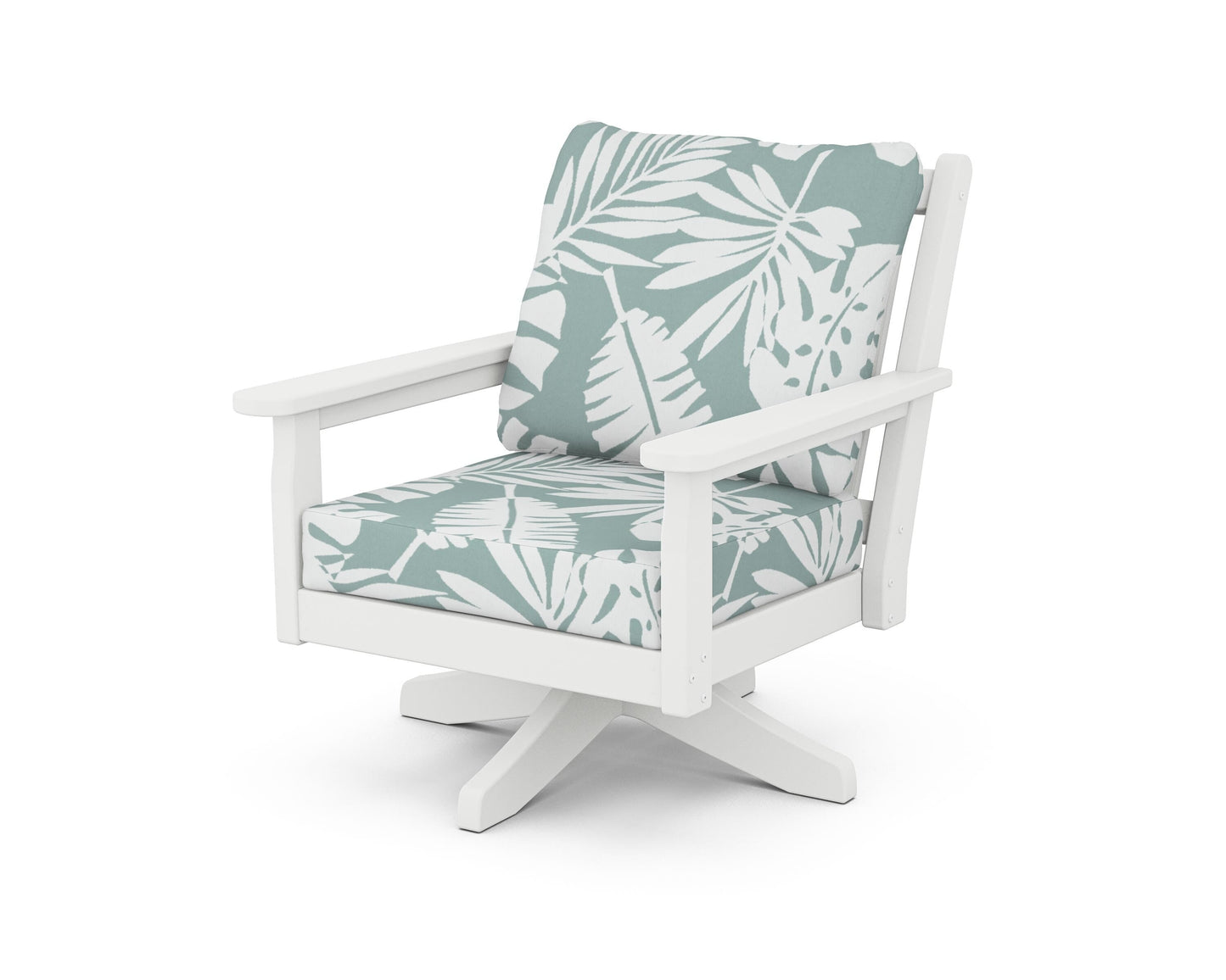 Chippendale Deep Seating Swivel Chair