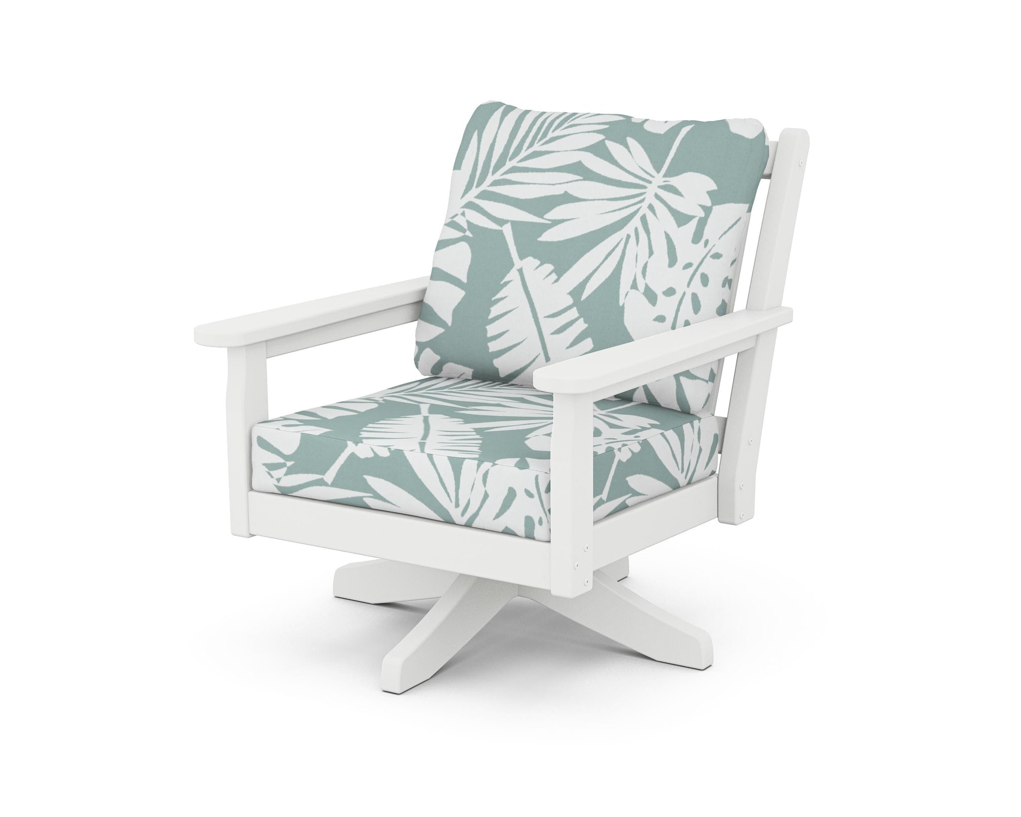 Chippendale Deep Seating Swivel Chair